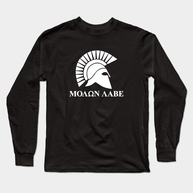 Mod.12 Molon Labe Greek Spartan Long Sleeve T-Shirt by parashop